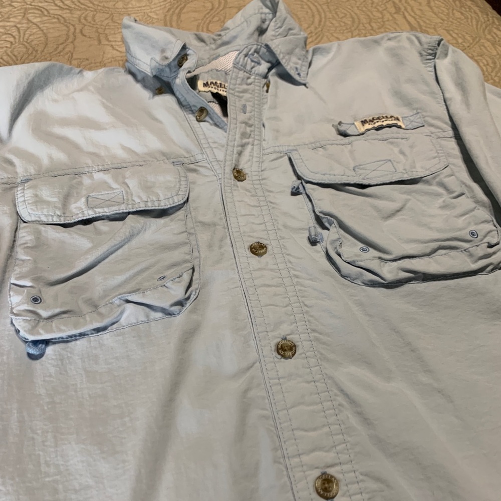 Men's Magellan fishing shirt, medium, short sleeve